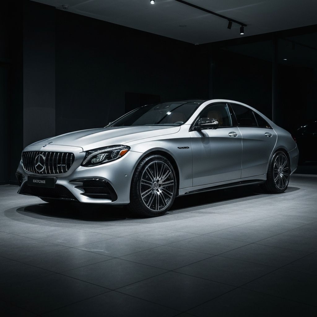 Luxury Mercedes-Benz in Showroom